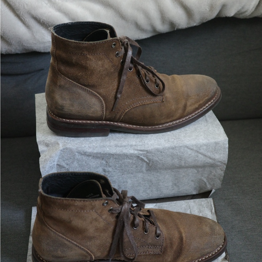 Thursday Boot Company Brown Leather Boots Ankle-High Design - Picture 6 of 11